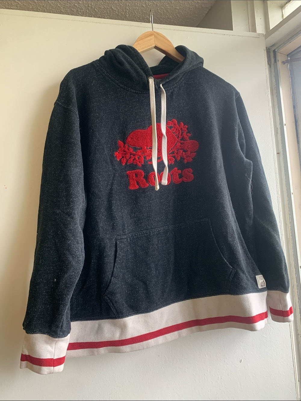 Roots Cabin Womens Dark Grey Size Large